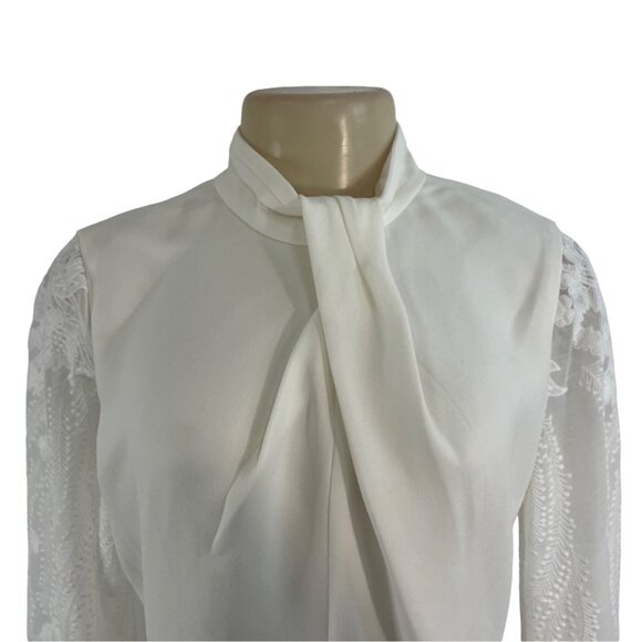 Elie Tahari Women's White Sheath Long Sleeve Zip Up Dress Sz 6 - NWT - Picture 7 of 11